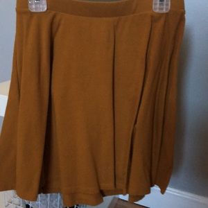 Mustard forever 21 skirt